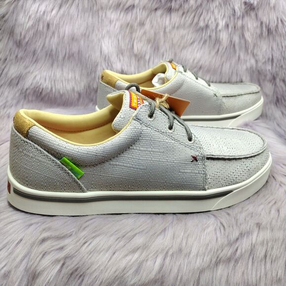 NEW Twisted X Work Kicks ecoTWX Nano Toe Sneaker MCAN003 Grey Mens Sz 10.5W Wide